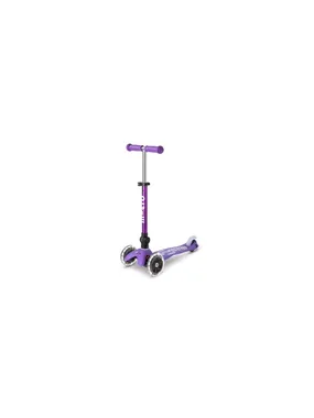 Micro folding scooter Mini DELUXE LED Purple
