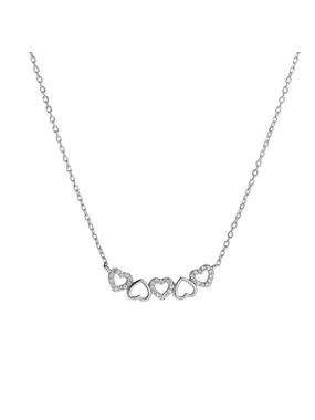 Heart necklace made of silver AJNA0029