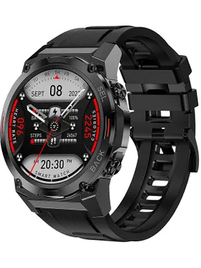 AMOLED Smartwatch DM51 – Black - Black