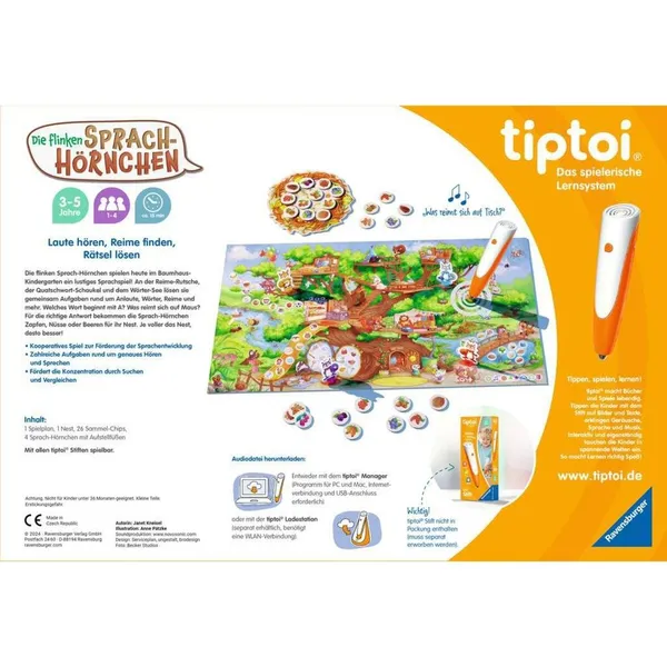 tiptoi The nimble language squirrels, board game