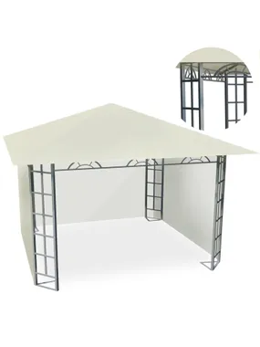 Beige garden pavilion 3x3m 4934