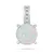 Timeless opal jewelry set SET246W (earrings, pendant)