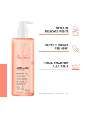 XERACALM NUTRITION gel limpiador 500 ml