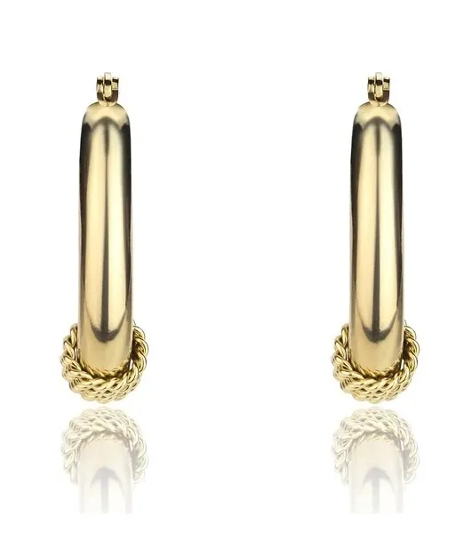 Elegant gold-plated earrings Riley Gold Earrings MCE23008G