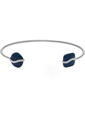 Fashion steel solid bracelet Sea Glass SKJ1811040