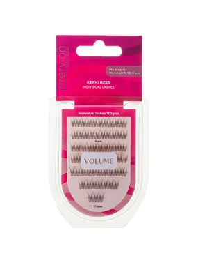 False eyelashes in tufts mix 9/10/11 120 pcs.