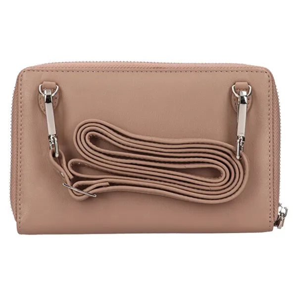 Women's leather crossbody bag BLC/5425 TAUPE