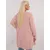 Women's light pink plus size sweater