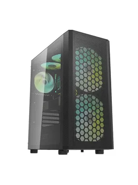 Darkflash DK360 Computer case + 4 ARGB fans (black)