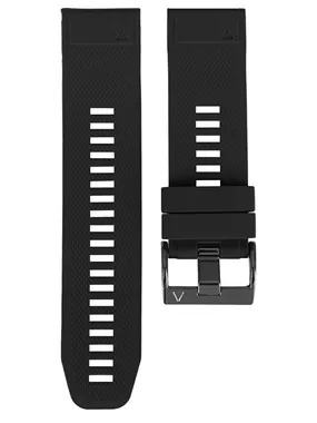 Silicone strap for Garmin Fenix ​​7X/Fenix ​​6X/Fenix ​​5X Plus/Fenix ​​3 - 26 mm - Black