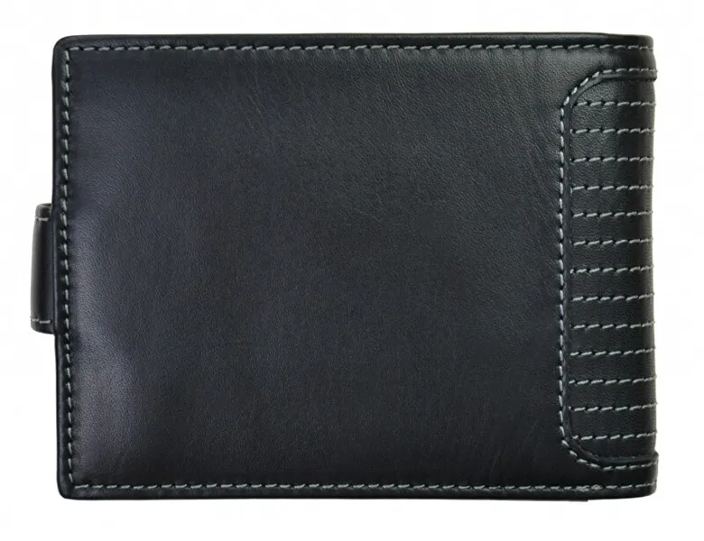 Men's leather wallet 572 665 005 C black