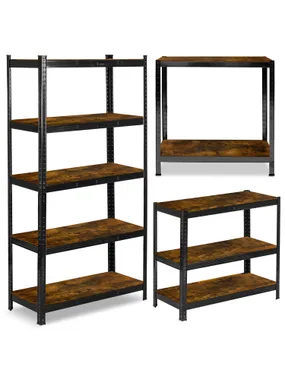 Metal warehouse rack 180 x 90 x 40 cm Humberg HR-852 black