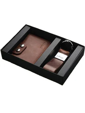Men's set - leather wallet and keychain Hobby 189414102