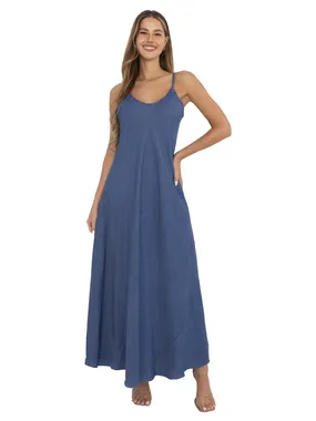 Women's dark blue denim dress