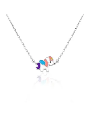 Playful silver necklace Unicorn AGS1340/40D