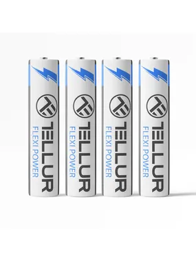 Tellur Flexi Power Battery, Super Alkaline, AAA LR03, 1.5V, 4 PCS/SET