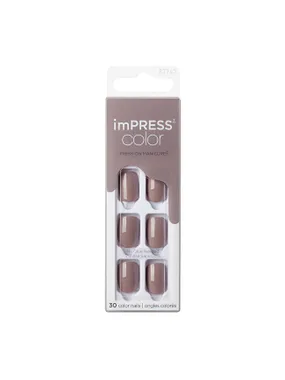 Self-adhesive nails imPRESS Color Taupe Prize 30 pcs