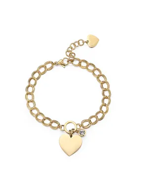 Unmissable gold-plated heart bracelet My love SYL22