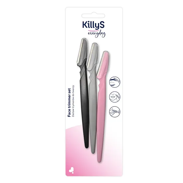 Set of facial trimmers 3 pcs.