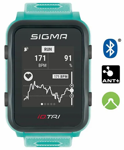 Heart rate monitor iD.TRI SET Neon Mint 24260