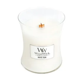 Scented candle vase White Teak 275 g