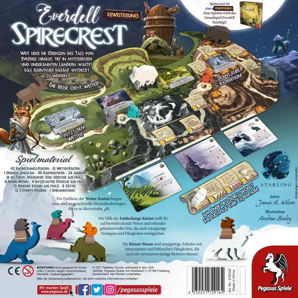 Everdell: Spirecrest, board game