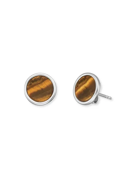 Silver earrings with tiger eye ERE-TE-ST