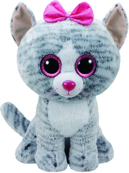 Plusj toy TY Beanie Boos Kiki - grey cat 42 cm