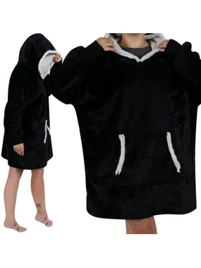 XXL sweatshirt - black blanket Ruhhy 24403