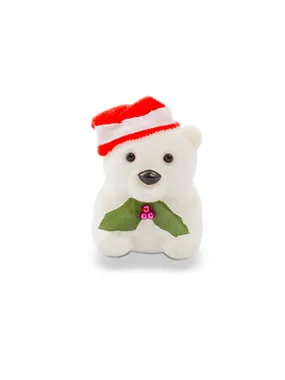Suede gift box Christmas teddy bear KDET22