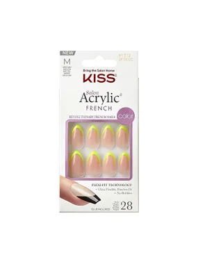 Adhesive nails Salon Acrylic French Color - Hype 28 pcs