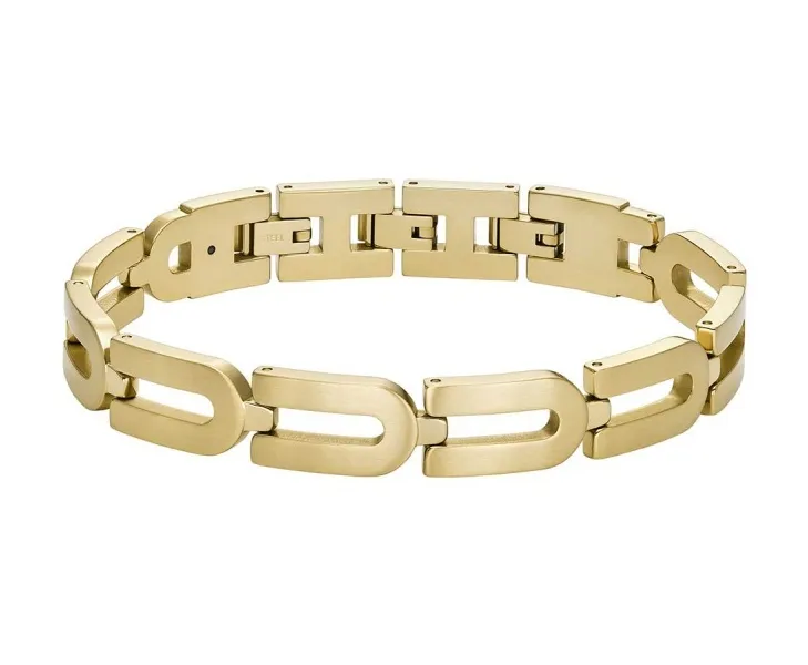 Stylish Gold Plated Heritage Steel Bracelet D-Link JF04691710