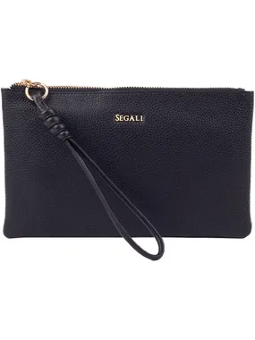 Women's leather handbag 50520 black