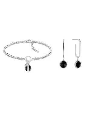 Fashion jewelry set with onyx 2770171