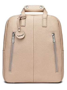 Women's leather backpack Kalimba Creme