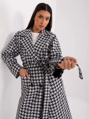 Women's white and black coat