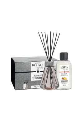 Gift set aroma diffuser Pyramide vintage pink + orange and cinnamon filling 200 ml