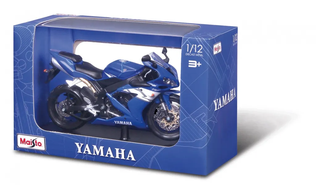 Metal model Yamaha YZF-R1 with base 1/12