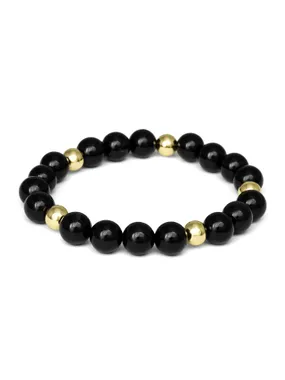 Black onyx bead bracelet MINK164/21