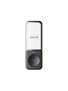 Battery-free wireless button for expanding SIGO series bells, black