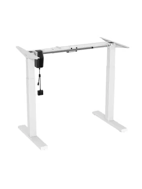 Height-adjustable electric desk Ergo Office, max height 123cm, max - 70 kg, without top for standing-sitting work, white, ER-403W