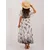 Women's white and black dress with a print