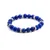 Blue jade bead bracelet MINK71 / 18