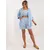 Women's light blue summer set