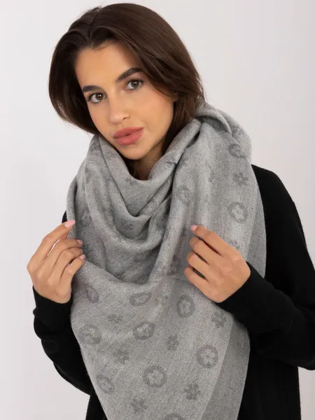 Women's gray Scarf shawl / scarf / cowl