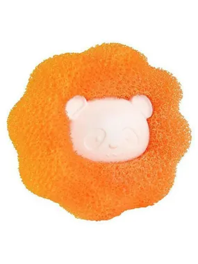 AG895A Anti-lint washing sponge orange