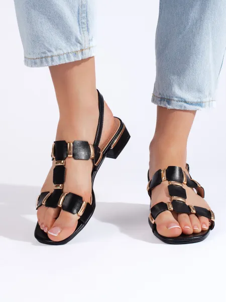 Black stylish women's sandals