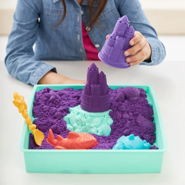 Kinetic Sand Sandbox set Purple