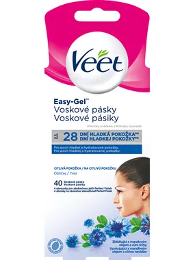 Face wax strips for sensitive skin 40 pcs