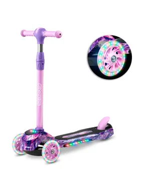 Three -wheeled scooter Ricokids Piko - pink -purple